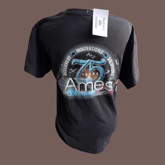 Hanes NASA Ames Graphic Tee | Black | Size S | Vintage - Picture 3 of 4